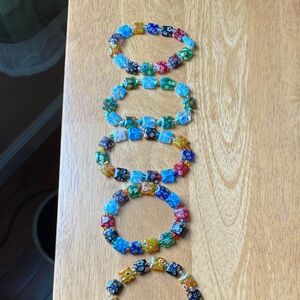 Colorful Beaded Bracelets Set